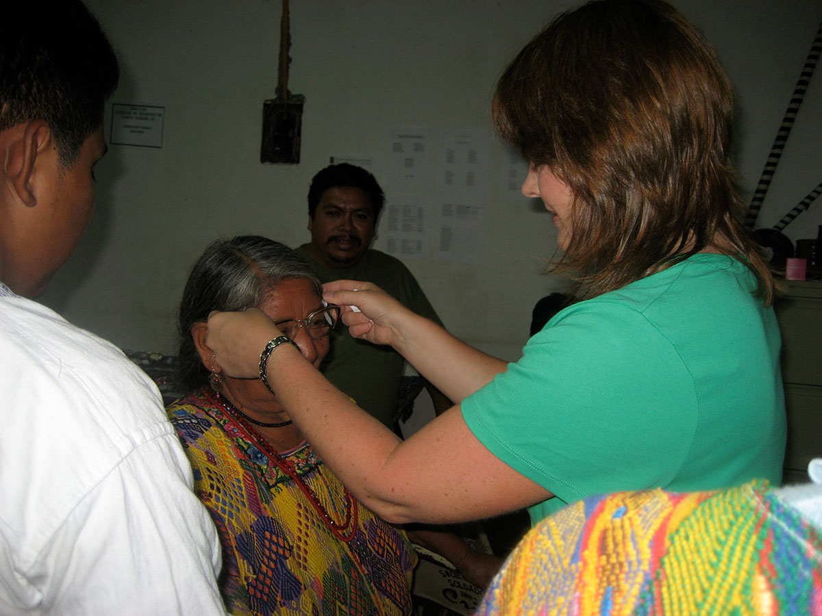 Handing Out Eyeglasses In Guatemala